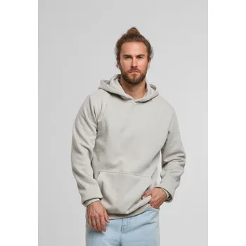 Pánské oblečení Urban Classics Pánská mikina s kapucí Semious světle šedá S