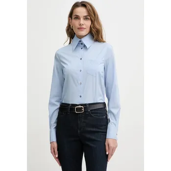 Košile s příměsí bavlny Karl Lagerfeld A4W11038 modrá 55X, vel. 34