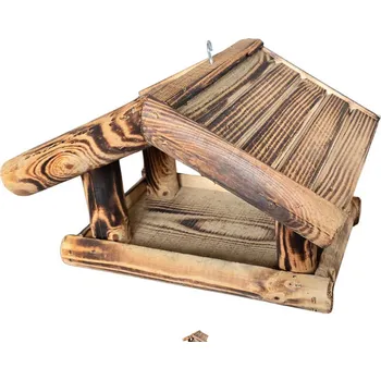 Zahradní dekorace BIOM s.r.o. Krmítko pro ptactvo č. 4 opál. dřevo 32 x 22 x 26 cm