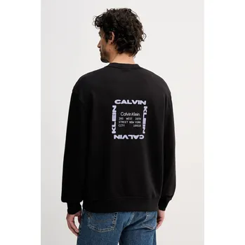 Dámská mikina Bavlněná mikina Calvin Klein Jeans LV04RE254G černá 99X, vel. L