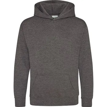 Chlapecká mikina Just Hoods Dětská mikina s kapucí - 60 barev Barva: Charcoal (Heather), Velikost: 3/4 (XS) G_JH001K