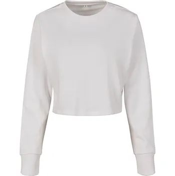Dámská mikina Build Your Brand Dámská Terry Cropped Crew Barva: white, Velikost: XL G_BY131