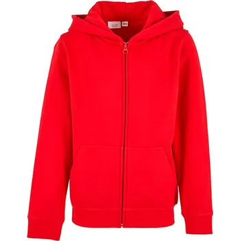 Dívčí mikina Build Your Brand Dětská mikina na zip v bio kvalitě Barva: City Red, Velikost: 122/128 G_BY188