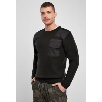 Pánské oblečení Urban Classics Pánský klasický svetr Gnung černá 5XL
