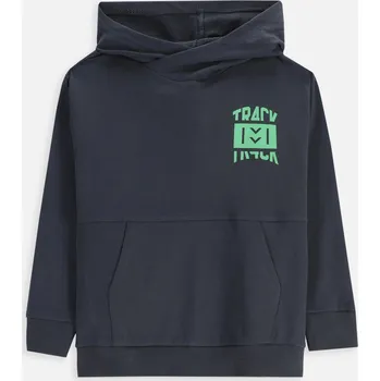 Chlapecké oblečení Dětská bavlněná mikina Coccodrillo šedá barva, s kapucí, s potiskem, EVERYDAY BOY A ZC5132301VBA 90X, vel. 122