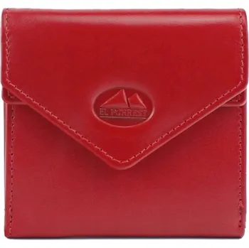 EL FORREST peněženka z pravé lícové kůže červená