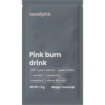 Anabolizér GymBeam Vzorek Pink burn drink 5 g mango marakuja