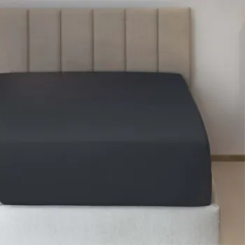 Prostěradlo Jiří Polášek Napínací jersey prostěradlo antracit č. 62 Velikost: 160x200 na výšku 19-22 cm