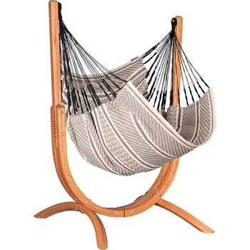 Houpací síť Marimex | Houpací sedačka se stojanem La Siesta Udine Organic, zebra | 11640603