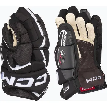 Hokejové rukavice Dětské hokejové rukavice CCM JetSpeed FT6 Pro JR black/white