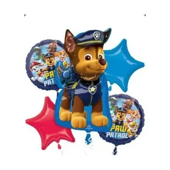 Balónek Buket - Tlapková Patrola - fóliové balónky 5ks
