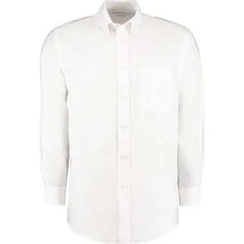 Pánská košile Kustom Kit Pánská košile Oxford Classic Fit Workwear s dlouhým rukávem Barva: white, Velikost: 47 (XXL/18H) G_K351