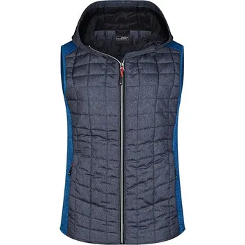 Dámská vesta James&Nicholson Dámská pletená hybridní vesta a Barva: Royal Melange, Velikost: S G_JN767