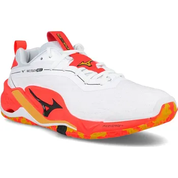 Dámská sálová obuv Mizuno Wave Stealth Neo 2 X1GA240098 - white/fiery coral 2/citrus 46