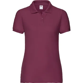 Fruit of the Loom Dámské Polo 65/35 Barva: burgundy, Velikost: XS G_F517