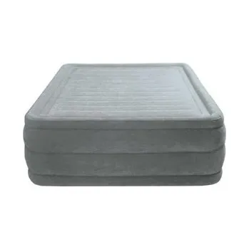 Nafukovací matrace Matrace/Postel gumotextilní nafukovací komfort s vestavěnou pumpou 152x203x56 cm