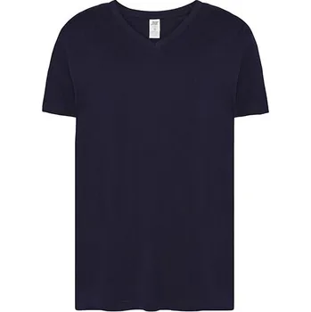 Pánské tričko JHK Městský výstřih do V Barva: navy, Velikost: XXL G_JHK270