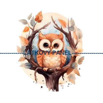 Látkový panel - Sovička - PT-55 Velikost: 60x60cm, Materiál: Kočárkovina