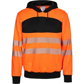 Pánské tričko Korntex EOS Hi-Vis pracovní oděv s kapucí Barva: Signal Orange, Velikost: L G_KX1002