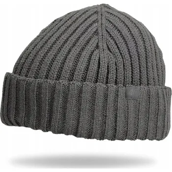 Čepice 4F zimní čepice beanie šedá, velikost L