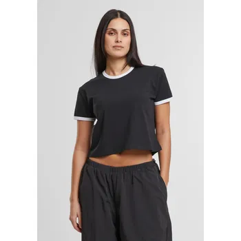 Dámské tričko Urban Classics Dámské tričko s krátkým rukávem Ilzsion černá 5XL