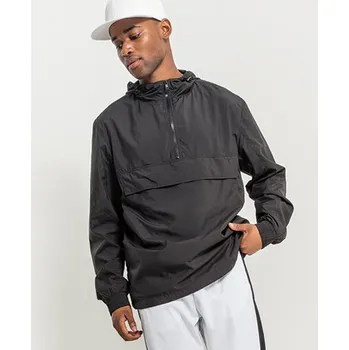 Pánská casual bunda Build Your Brand Bunda přes hlavu - klokanka Barva: Černá, Velikost: 3XL G_BY096