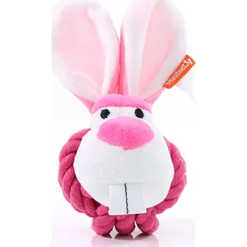 Hračka pro psa mbw Plyšová hračka MiniFeet® Hračka pro psy Uzel králík Barva: pink, Velikost: One Size G_MBW170021