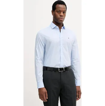 Pánské oblečení Košile Tommy Hilfiger MW0MW38347 modrá 05X, vel. 43