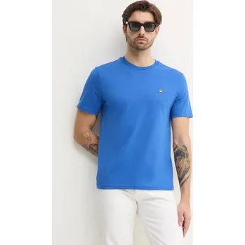 Pánské tričko Bavlněné tričko United Colors of Benetton 3MI5J1AF7 fialová 54X, vel. M