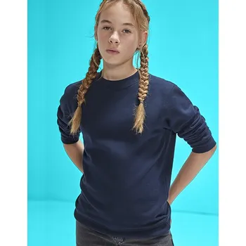 Dívčí mikina B&C BE INSPIRED Dětská mikina ID.332 Crew Barva: Fialová, Velikost: 12/14 (152/164) G_BCWK001