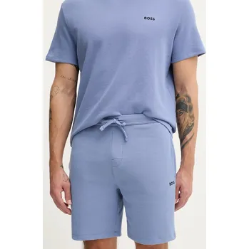 Pánské kraťasy Šortky BOSS Waffle Shorts 50535884 modrá 05X, vel. L