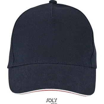 Kšiltovka SOL´S Unisex kontrastní tříbarevná čepice Longchamp Barva: Modrá, Velikost: One Size G_L02116