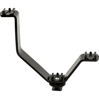 Bateriový grip pro fotoaparát Hliníkový držák typu V pro světlo, blesk, mikrofon - 3 x Colt shoe pro DSLR fotoaparáty a kamery