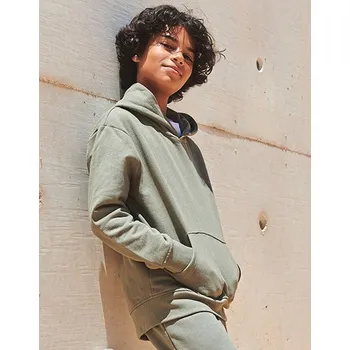 Chlapecká mikina SF Minni Dětská mikina s kapucí pro udržitelnou módu Barva: Šedá, Velikost: 9/10 years G_SM531