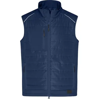 James&Nicholson Pánská hybridní vesta a Barva: navy, Velikost: 6XL G_JN1822