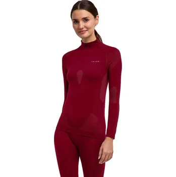 Falke Women Long sleeve Turtleneck shirt Warm - merlot
