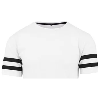 Pánské tričko Build Your Brand Tričko z pruhovaného žerzeje Barva: white, Velikost: L G_BY032