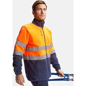 Pánská casual bunda Roly Workwear Fleecová bunda Altair Barva: Red 60, Velikost: XXL G_RY9305