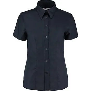 Pánská košile Kustom Kit Oxford košile s krátkým rukávem Barva: French Navy, Velikost: 40 (L/14) G_K360