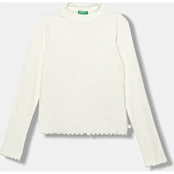 Chlapecké tričko Dětské tričko s dlouhým rukávem United Colors of Benetton bílá barva, 3F1AC203O 3F1AC203O.G.reproposed 00X, vel. 170