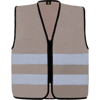 Pánská vesta Korntex Hi-Vis bezpečnostní vesta a Cologne s předním zipem Barva: grey, Velikost: M G_KX217