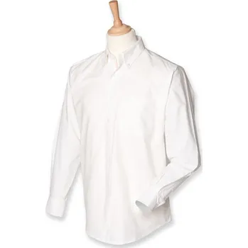 Pánská košile Henbury Pánská klasická košile Oxford s dlouhým rukávem Barva: white, Velikost: XXL (48) G_W510
