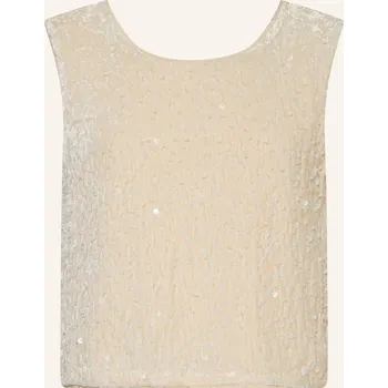 S.Oliver Red Dívčí Top S Flitry, režná / černá, 158