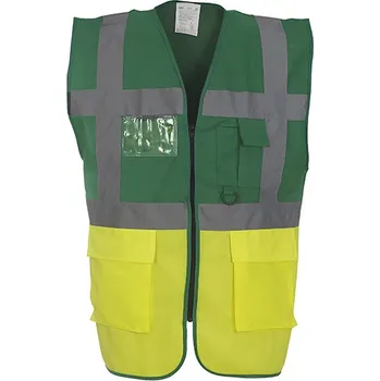 YOKO Multifunkční vesta a Executive Barva: Paramedic Green, Velikost: 3XL G_YK801