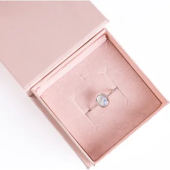 Prsten 7 Angelic Eyes Stříbrný dámský prsten z oválného měsíčního kamene Velikost: 58