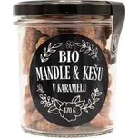 NATU Mandle a kešu ořechy v karamelu 170 g BIO