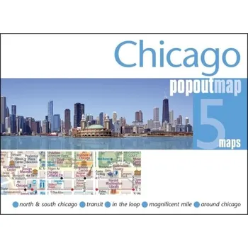 Cizojazyčná kniha Chicago PopOut Map - Maps, PopOut