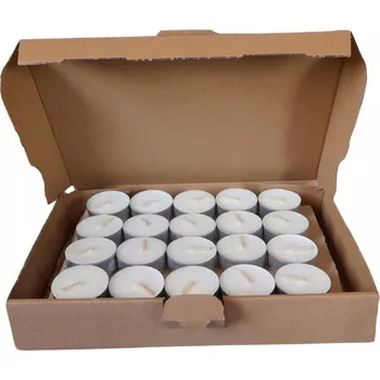 Svíčka Sójová čajová svíčka Bez vůně Lucsoy 40 ks