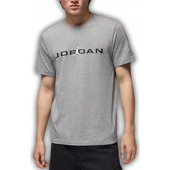 Pánské tričko TRIČKO NIKE JORDAN JUMPMAN PÁNSKÉ TRIČKO BAVLNA ŠEDÁ, VELIKOST M, POHODLNÉ
