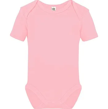 Link Kids Wear Dětské body s krátkým rukávem Barva: Babypink, Velikost: 62-68 G_X940